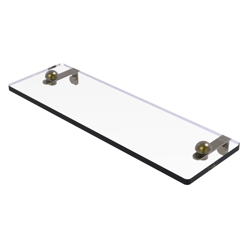 ALLIED BRASS RC-1/16 16 INCH GLASS VANITY SHELF WITH BEVELED EDGES
