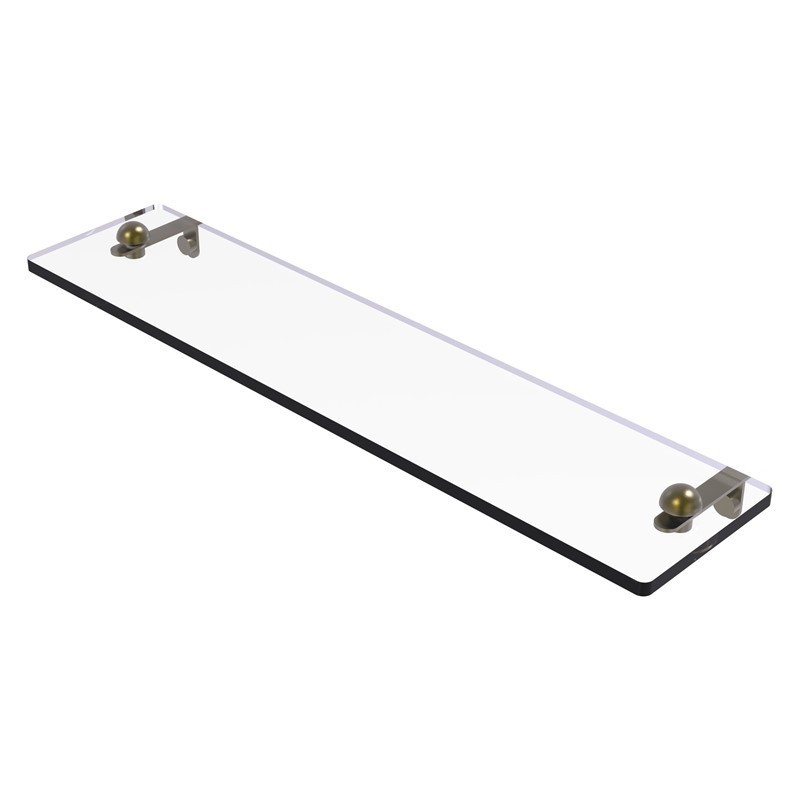 ALLIED BRASS RC-1/22 22 INCH GLASS VANITY SHELF WITH BEVELED EDGES