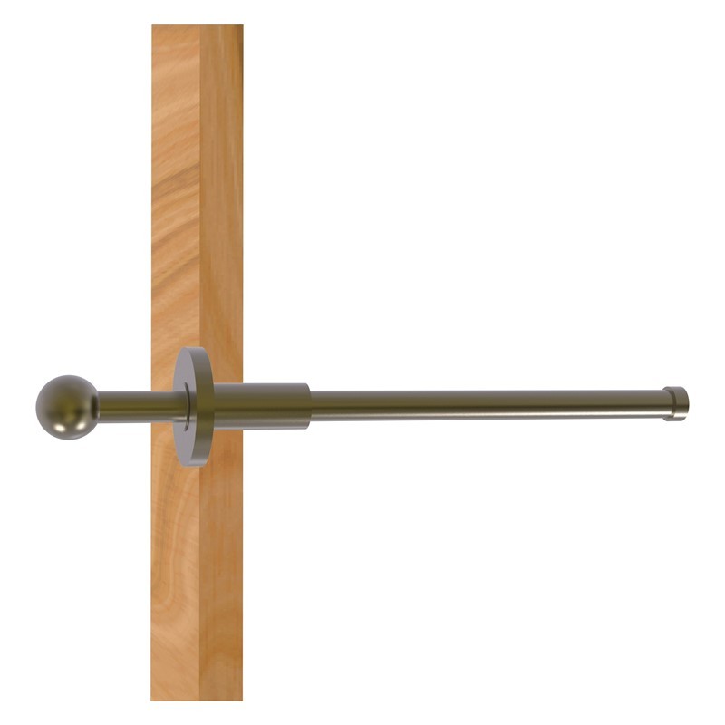 ALLIED BRASS TD-23 10 INCH TRADITIONAL RETRACTABLE PULLOUT GARMENT ROD