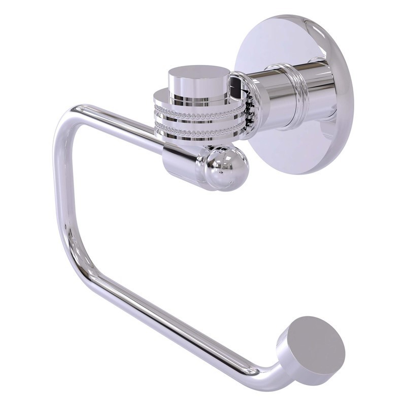 ALLIED BRASS 2024ED CONTINENTAL 6 3/4 INCH EURO STYLE TOILET TISSUE HOLDER WITH DOTTED ACCENTS