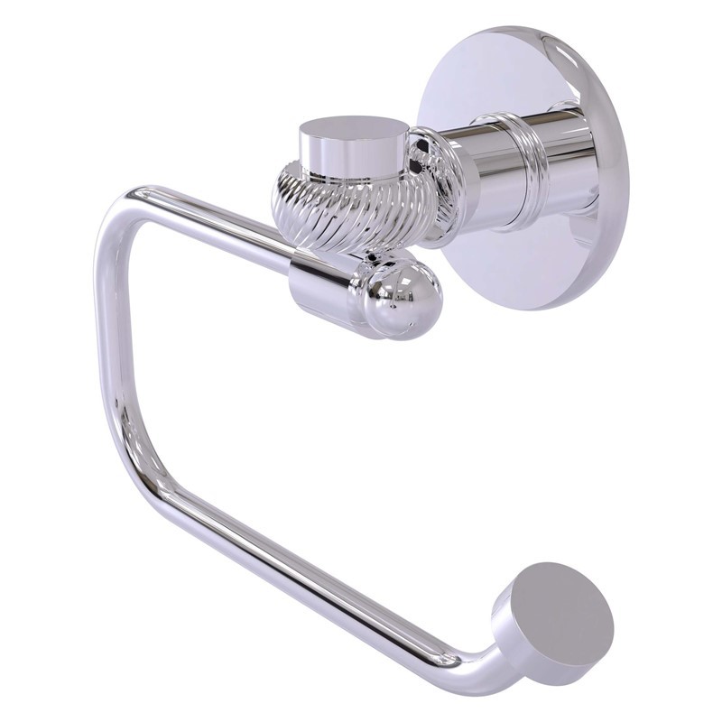 ALLIED BRASS 2024ET CONTINENTAL 6 3/4 INCH EURO STYLE TOILET TISSUE HOLDER WITH TWISTED ACCENTS