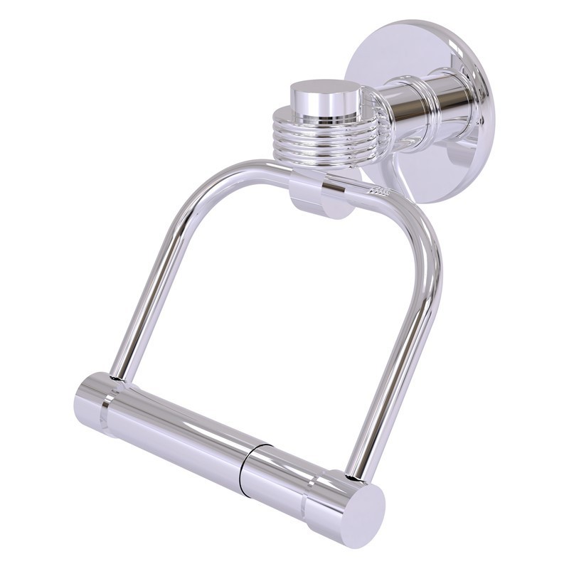 ALLIED BRASS 2024G CONTINENTAL 5 1/2 INCH 2 POST TOILET TISSUE HOLDER WITH GROOVED ACCENTS