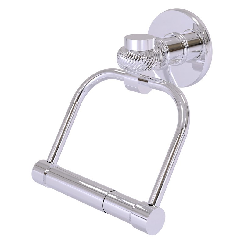 ALLIED BRASS 2024T CONTINENTAL 5 1/2 INCH 2 POST TOILET TISSUE HOLDER WITH TWISTED ACCENTS
