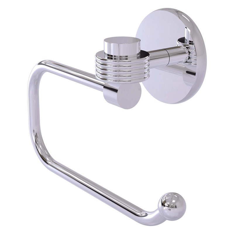 ALLIED BRASS 7124EG SATELLITE ORBIT ONE 7 INCH EURO STYLE TOILET TISSUE HOLDER WITH GROOVED ACCENTS