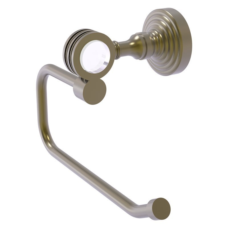 ALLIED BRASS PG-24ED PACIFIC GROVE 7 3/4 INCH EUROPEAN STYLE TOILET TISSUE HOLDER WITH DOTTED ACCENTS