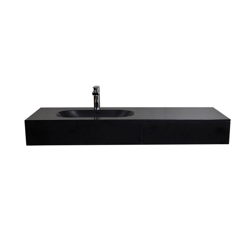 CASTELLO USA CB-GM-20106-L-B-D SONOMA 47 1/4 INCH WALL MOUNTED BASIN WITH DRAWER