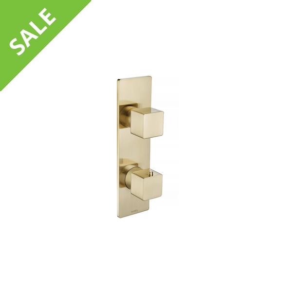 SALE! ISENBERG 196.2780SB 3-WAY THERMOSTATIC SHOWER VALVE AND TRIM IN SATIN BRASS PVD