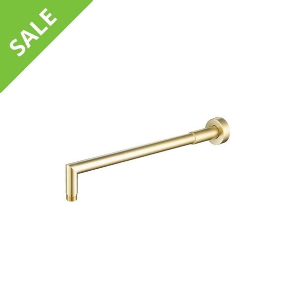 SALE! ISENBERG HS1040SB 16 INCH WALL MOUNT SHOWER ARM WITH FLANGE IN SATIN BRASS PVD