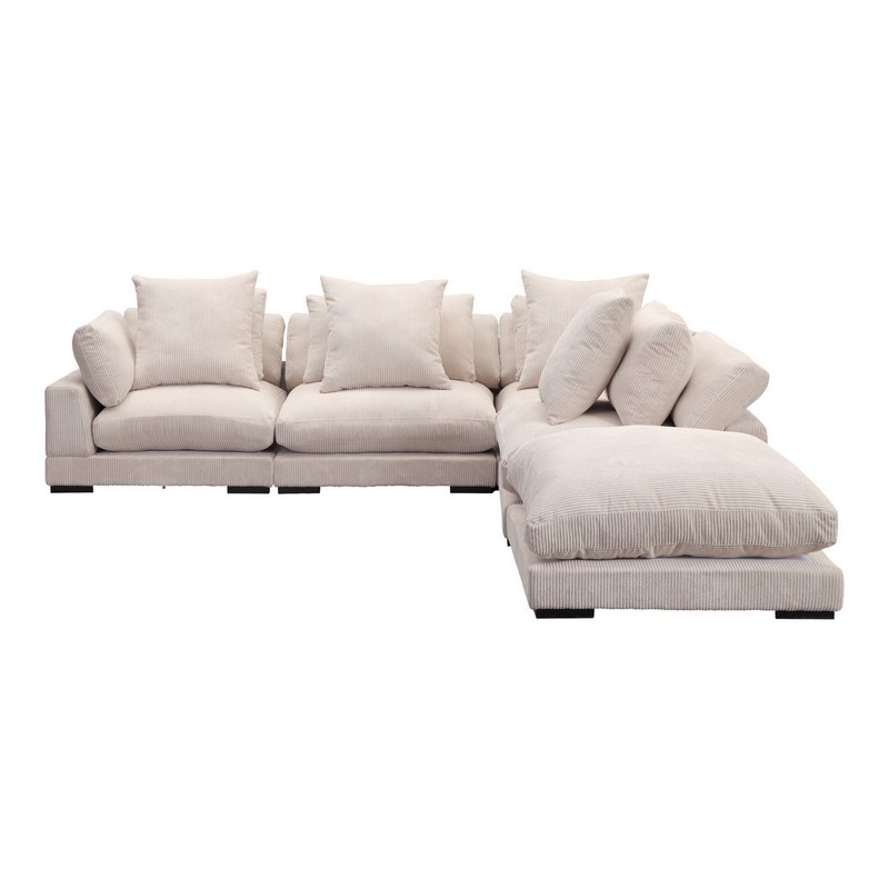 MOE'S HOME COLLECTION UB-1015-14 TUMBLE 129 1/2 INCH DREAM MODULAR SECTIONAL - CAPPUCCINO