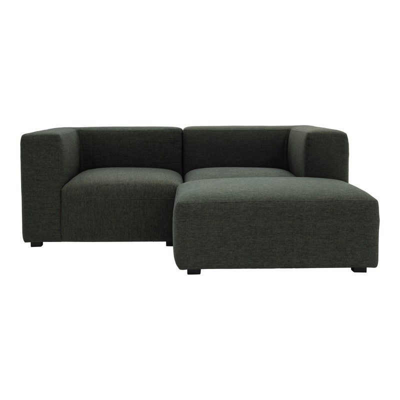 MOE'S HOME COLLECTION WB-1018-27 ROMY 70 INCH NOOK MODULAR SECTIONAL - DARK GREEN