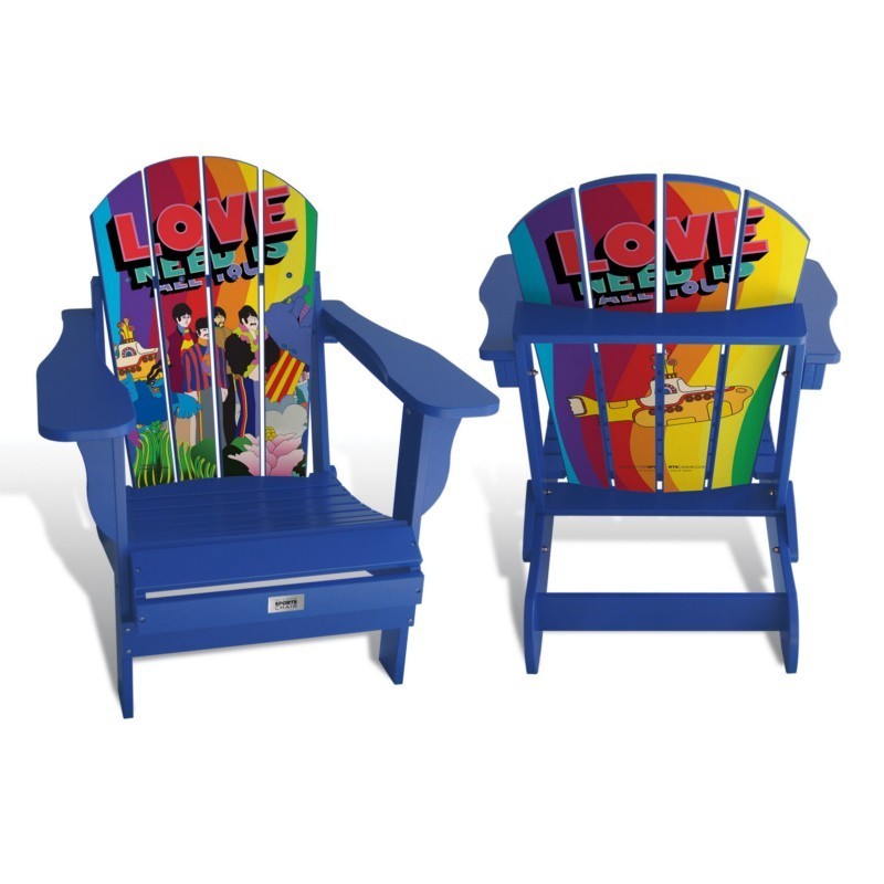MY CUSTOM SPORTS CHAIR CHR-A-LFAD-ENTMNT-AUNIL ENTERTAINMENT 30 1/2 INCH ADULT ALL YOU NEED IS LOVE OFFICIALLY LICENSED BY THE BEATLES AND APPLE CORP CHAIR