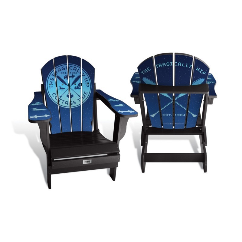 MY CUSTOM SPORTS CHAIR CHR-A-LFAD-ENTMNT-CTTH ENTERTAINMENT 30 1/2 INCH ADULT COTTAGE TIME OFFICIALLY LICENSED BY THE TRAGICALLY HIP CHAIR