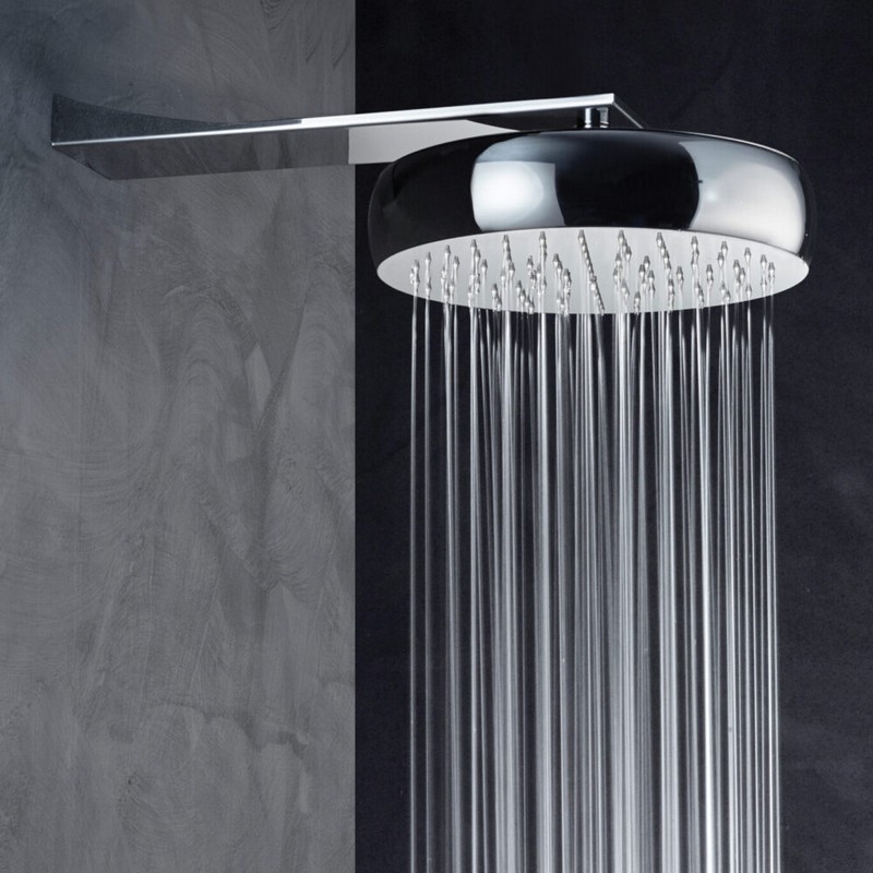 RAIN THERAPY PS ZI-36082 ROUND 12 INCH WALL MOUNTED RAINFALL SHOWER HEAD