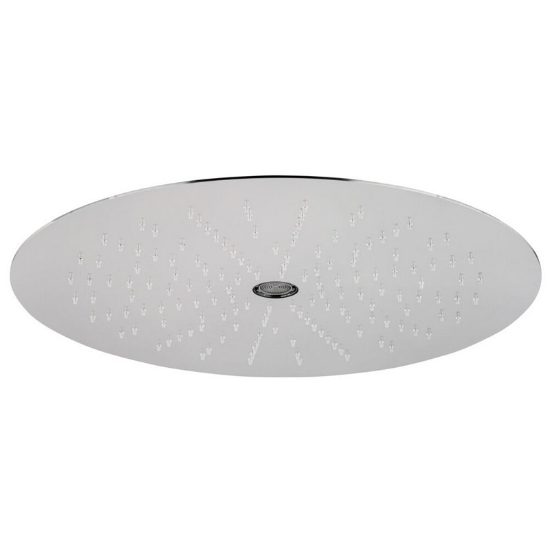 RAIN THERAPY PS ZI-39174 17 3/8 INCH ROUND CEILING FLUSH MOUNTED RAIN SHOWER HEAD WITH TUB FILLER