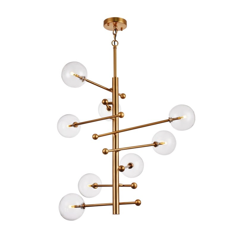 BETHEL INTERNATIONAL DU98 30 INCH MODERN 5+ LIGHT CHANDELIERS