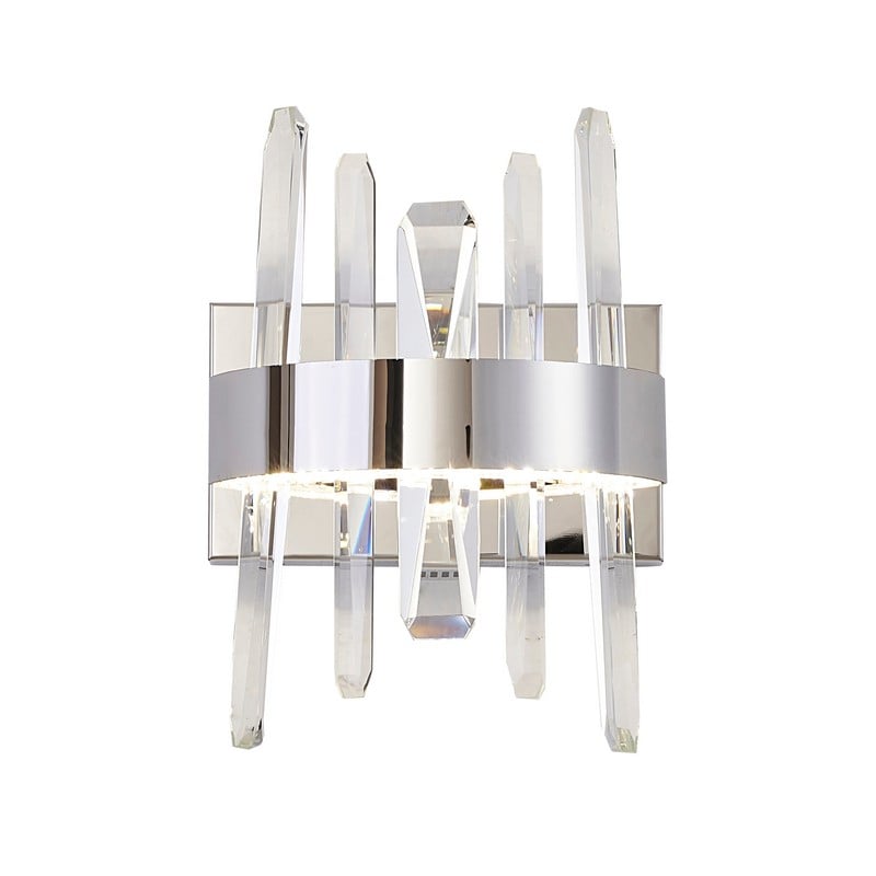 BETHEL INTERNATIONAL FT73W12CR 10 INCH TRANSITIONAL 5 LIGHT LED WALL SCONCES - CHROME