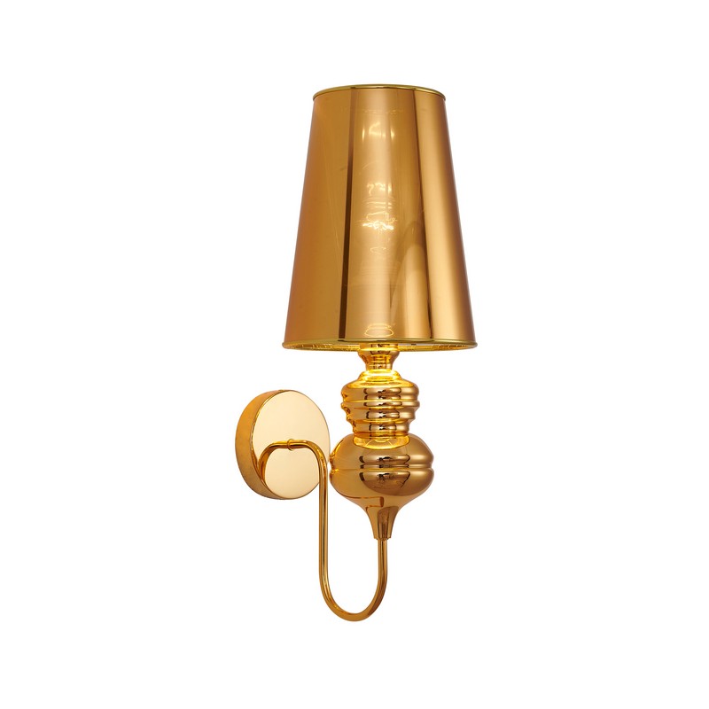BETHEL INTERNATIONAL ONEW2CUS 5 INCH TRANSITIONAL 1 LIGHT WALL SCONCES - POLISHED GOLD