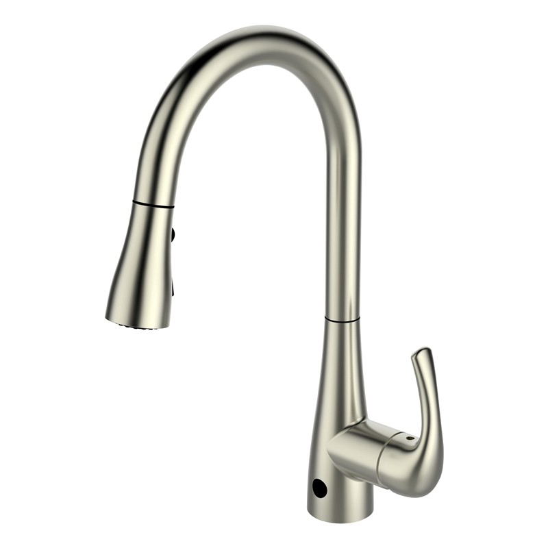 DAKOTA SINKS DSF-18KHF01 SIGNATURE 17 3/4 INCH PULL-DOWN SENSOR KITCHEN FAUCET WITH 2 WAY FUNCTION SPRAY HEAD