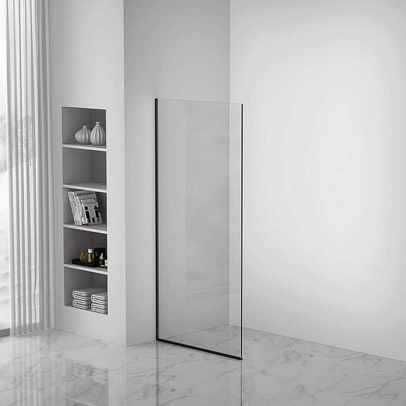 FINE FIXTURES SDF1-34 74 1/4 X 34 INCH FIXED FRAMELESS SHOWER ENCLOSURE