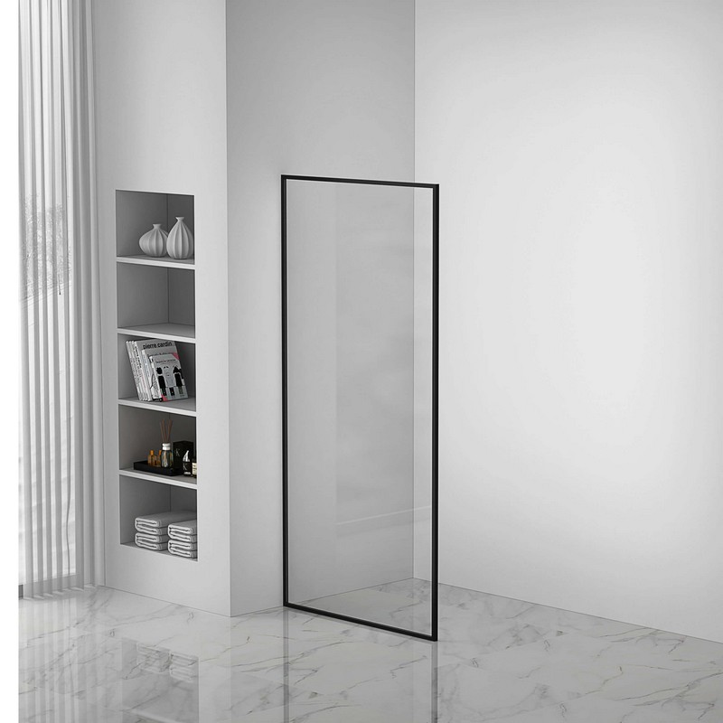 FINE FIXTURES SDF2-34 74 1/4 X 34 1/4 INCH FIXED FRAMED SHOWER ENCLOSURE