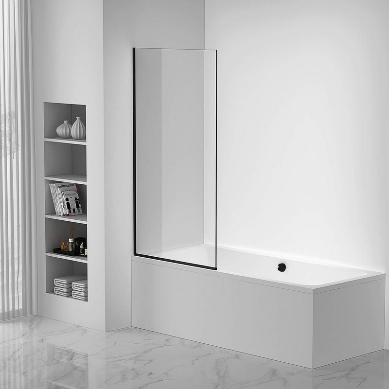 FINE FIXTURES TDF1-34 58 X 34 INCH FIXED FRAMELESS SHOWER ENCLOSURE
