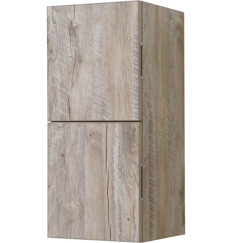 KUBEBATH SLBS28-VBE BLISS 12 INCH WIDE BY 24 INCH HIGH LINEN SIDE CABINET  IN NATURE WOOD FINISH WITH TWO DOORS