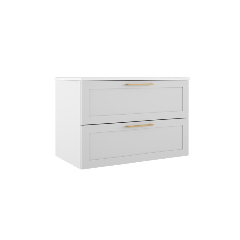 ICO BR1003 RHYTHM 35 1/4 INCH TWO DRAWER WALL-MOUNTED VANITY ONLY