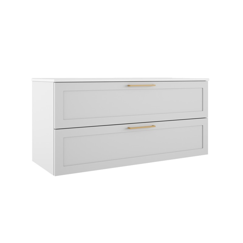ICO BR1004 RHYTHM 47 1/8 INCH TWO DRAWER WALL-MOUNTED VANITY ONLY