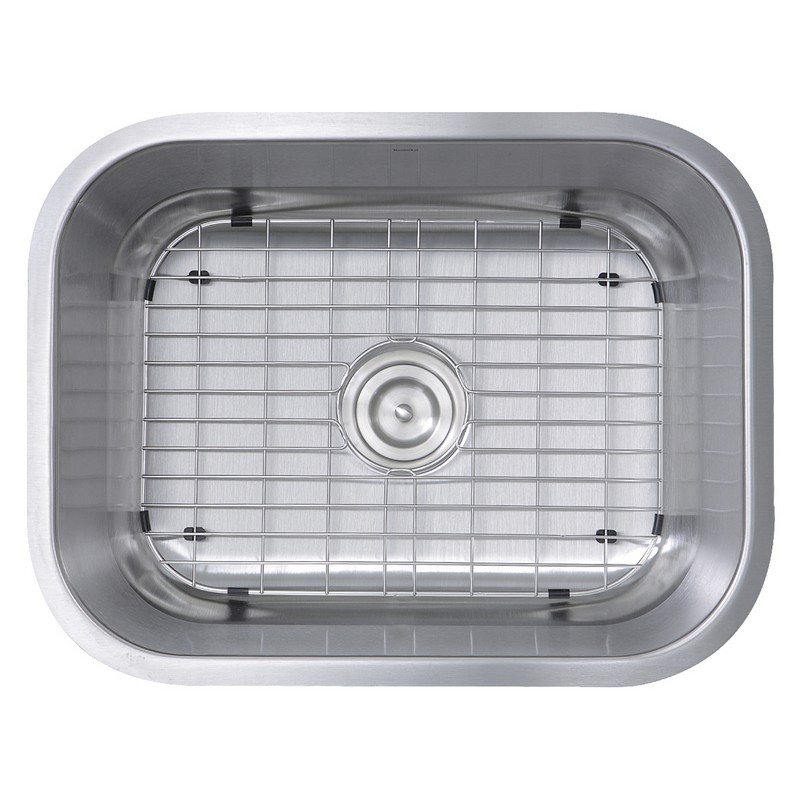 NANTUCKET SINKS NS09I-16 23 INCH SMALL RECTANGLE SINGLE BOWL UNDERMOUNT STAINLESS STEEL KITCHEN SINK - 16 GAUGE
