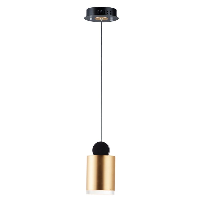 ET2 E20862-75BKGLD NOB 4 INCH LED CEILING-MOUNT PENDANT LIGHT - BLACK AND GOLD