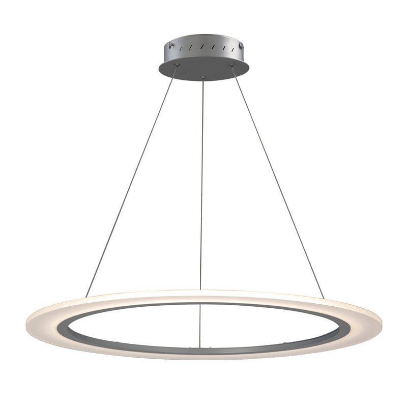 ET2 E22654-11MS SATURN II 31 1/2 INCH LED CEILING-MOUNT PENDANT LIGHT - MATTE SILVER