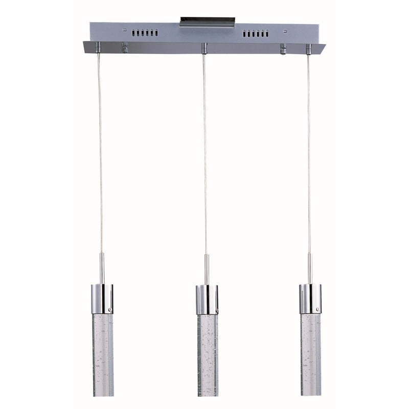 ET2 E22773-91PC FIZZ IV 21 INCH LED CEILING-MOUNT PENDANT LIGHT - POLISHED CHROME