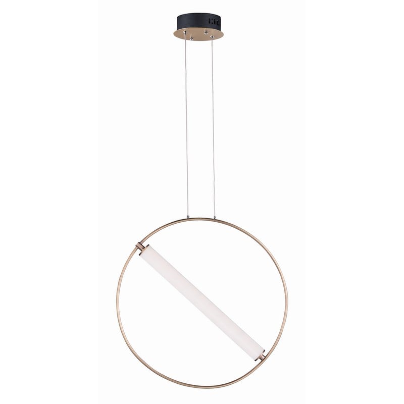 ET2 E23275-93BKSFTG FLARE 23 3/4 INCH LED CEILING-MOUNT PENDANT LIGHT - BLACK AND SOFT GOLD