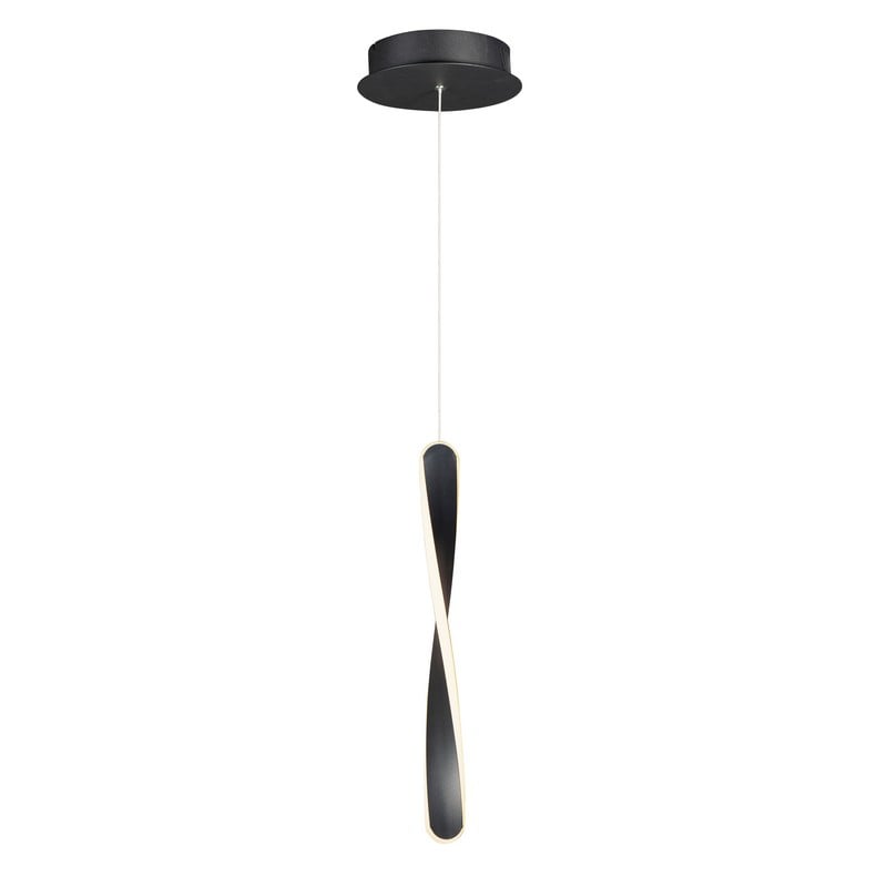 ET2 E24151-BK PIROUETTE 8 INCH LED CEILING-MOUNT PENDANT LIGHT - BLACK