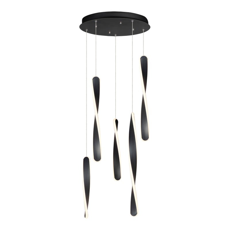 ET2 E24154-BK PIROUETTE 16 INCH LED CEILING-MOUNT PENDANT LIGHT - BLACK