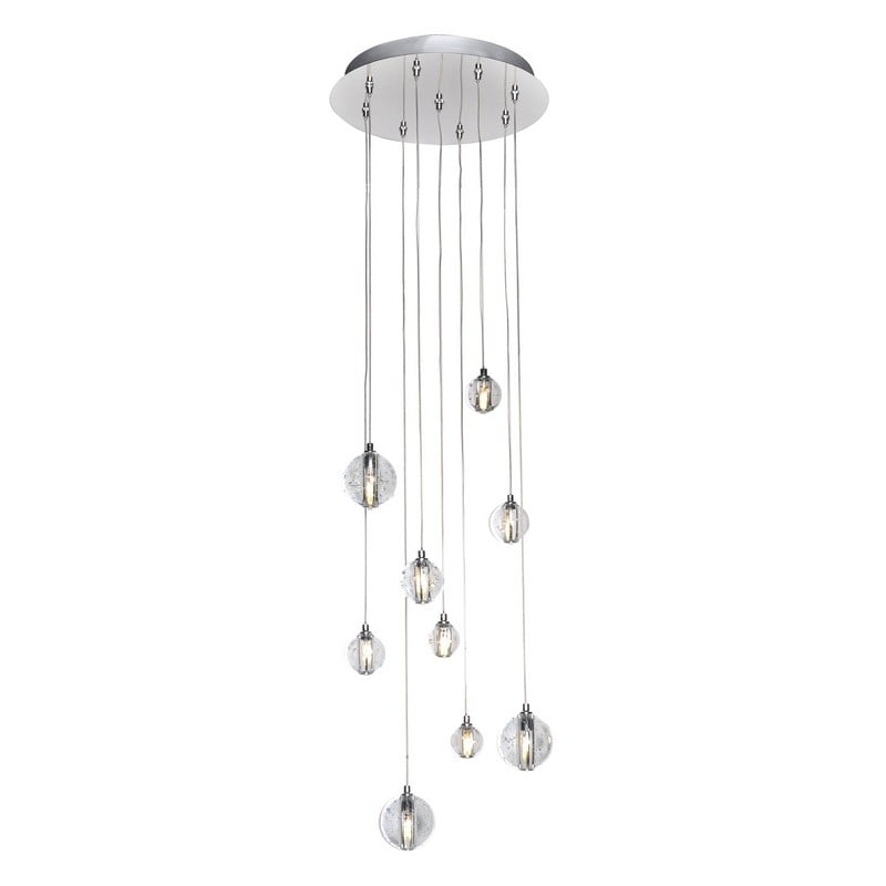 ET2 E24506-91PC HARMONY 12 3/4 INCH LED CEILING-MOUNT PENDANT LIGHT - POLISHED CHROME