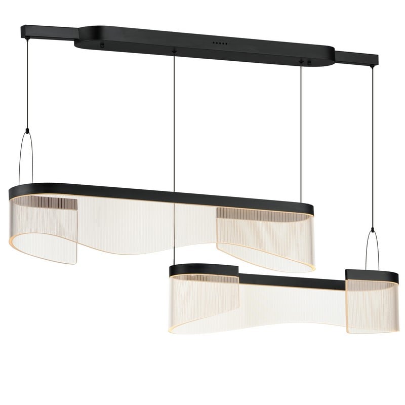 ET2 E24774-133BK SONATA 47 1/4 INCH LED CEILING-MOUNT PENDANT LIGHT - BLACK