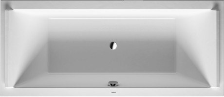 DURAVIT 700338000000090 STARCK NEW 70-7/8 X 31-1/2 INCH RECTANGLE BASE BATHTUB, BUILT-IN OR FOR PANEL, WITH TWO BACKREST SLOPES