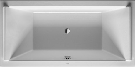 DURAVIT 700339000000090 STARCK NEW 70-7/8 X 35-3/8 INCH RECTANGLE BASE BATHTUB, BUILT-IN OR FOR PANEL, WITH TWO BACKREST SLOPES