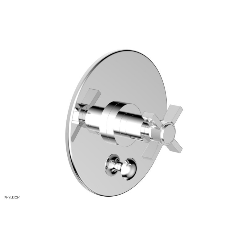 PHYLRICH DPB2137TO BASIC PRESSURE BALANCE SHOWER PLATE WITH DIVERTER AND CROSS HANDLE TRIM