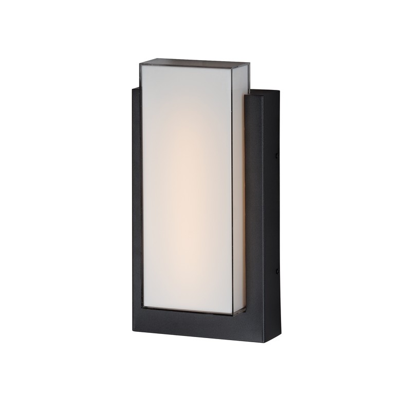 ET2 E30182-01BK TOWER 8 INCH LED WALL-MOUNT WALL SCONCES - BLACK