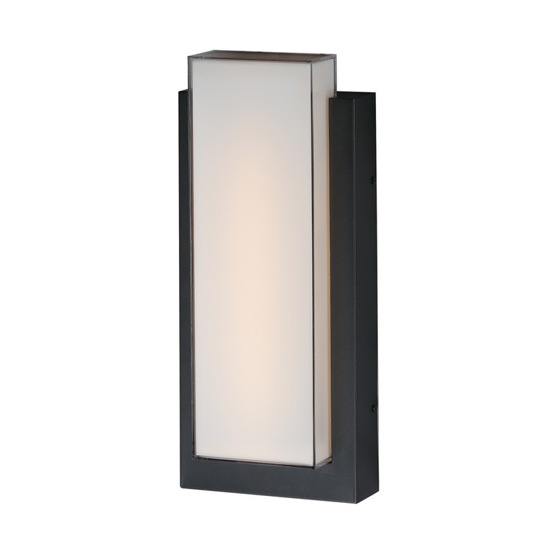 ET2 E30184-01BK TOWER 8 INCH LED WALL-MOUNT WALL SCONCES - BLACK