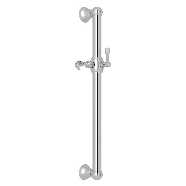 ROHL 1271 SPA SHOWER 24 INCH WALL MOUNT DECORATIVE GRAB BAR WITH LEVER HANDLE SLIDER