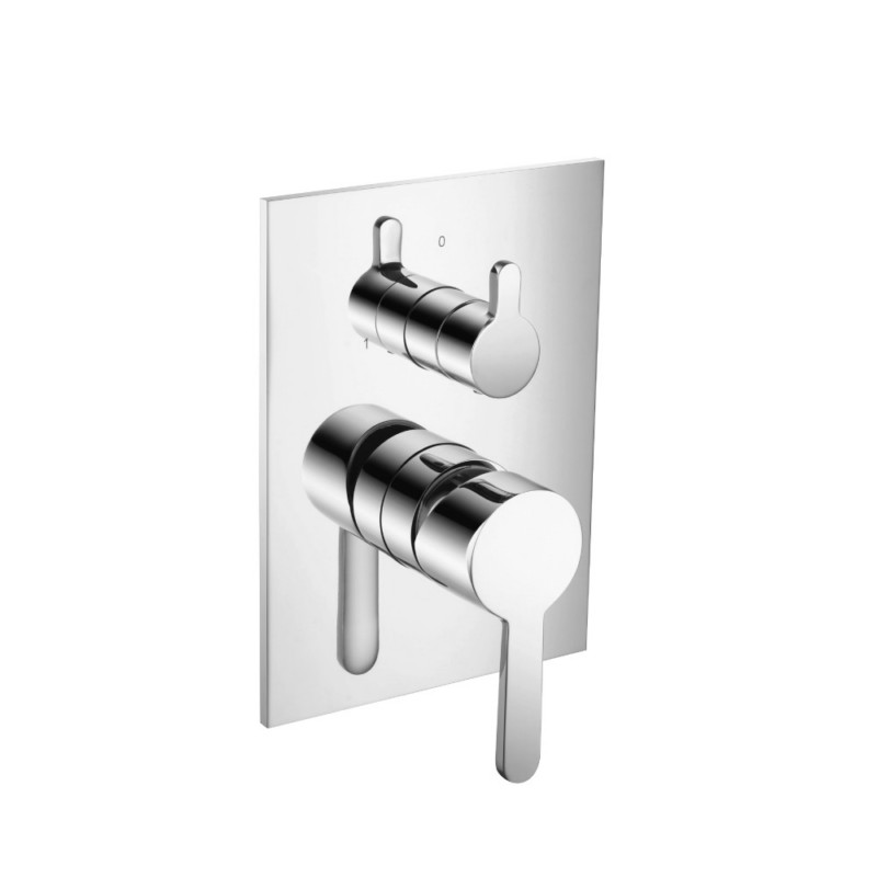 ISENBERG 180.2100 SERIE 180 TUB / SHOWER TRIM WITH PRESSURE BALANCE VALVE AND INTEGRATED 2-WAY DIVERTER - 2-OUTPUT