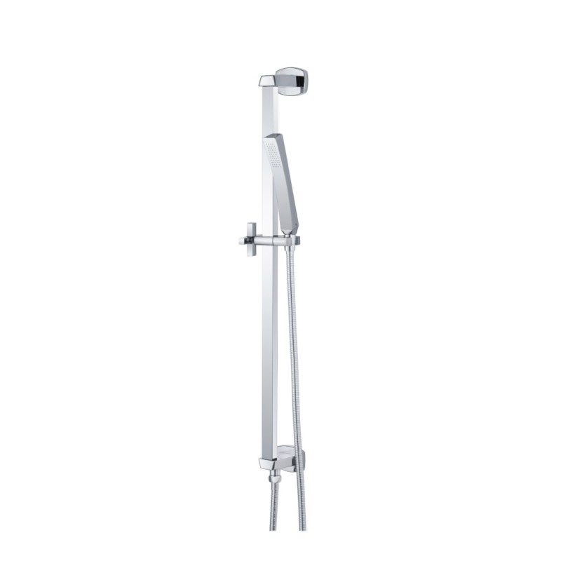ISENBERG 240.2016 UNIVERSAL FIXTURES HAND SHOWER SET WITH ADJUSTABLE HEIGHT SLIDE BAR AND INTEGRATED WALL SUPPLY ELBOW