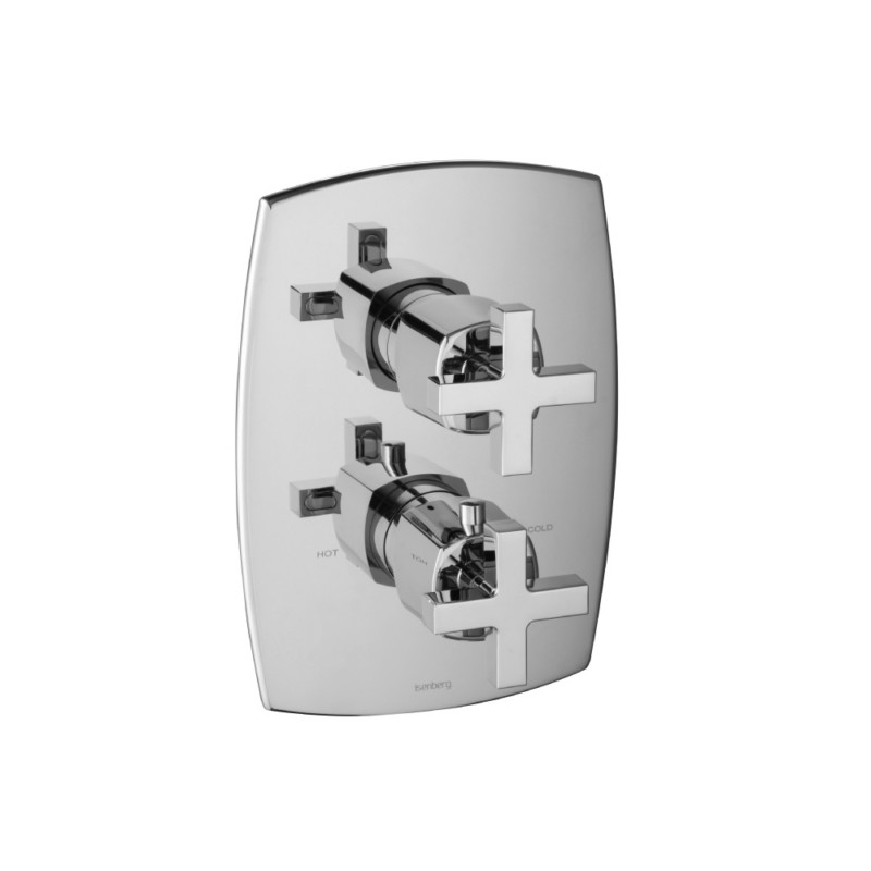 ISENBERG 240.4301 SERIE 240 3/4 INCH THERMOSTATIC VALVE WITH 3-WAY DIVERTER AND TRIM