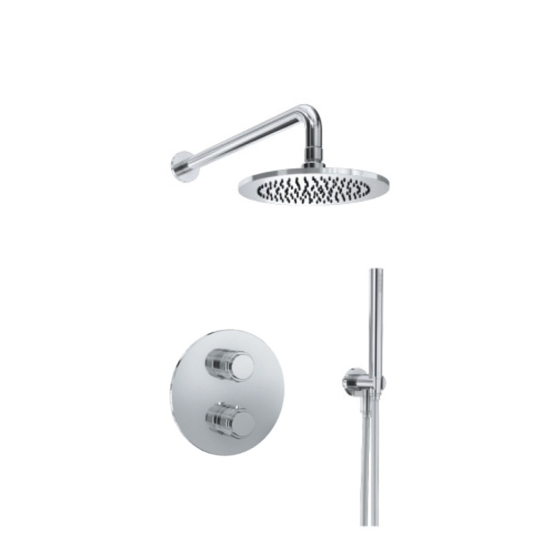 ISENBERG 250.7050 SERIE 250 HAND SHOWER SET WITH SHOWER HEAD, THERMOSTATIC VALVE AND TRIM