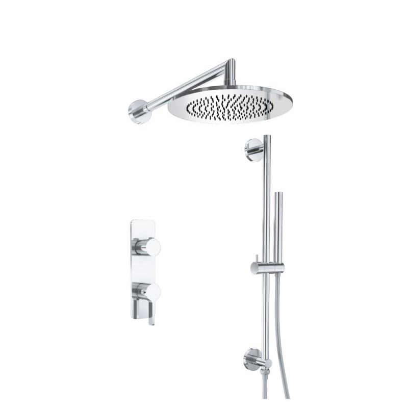 ISENBERG 260.7350 SERIE 260 HAND SHOWER SET WITH SHOWER HEAD, THERMOSTATIC VALVE AND TRIM