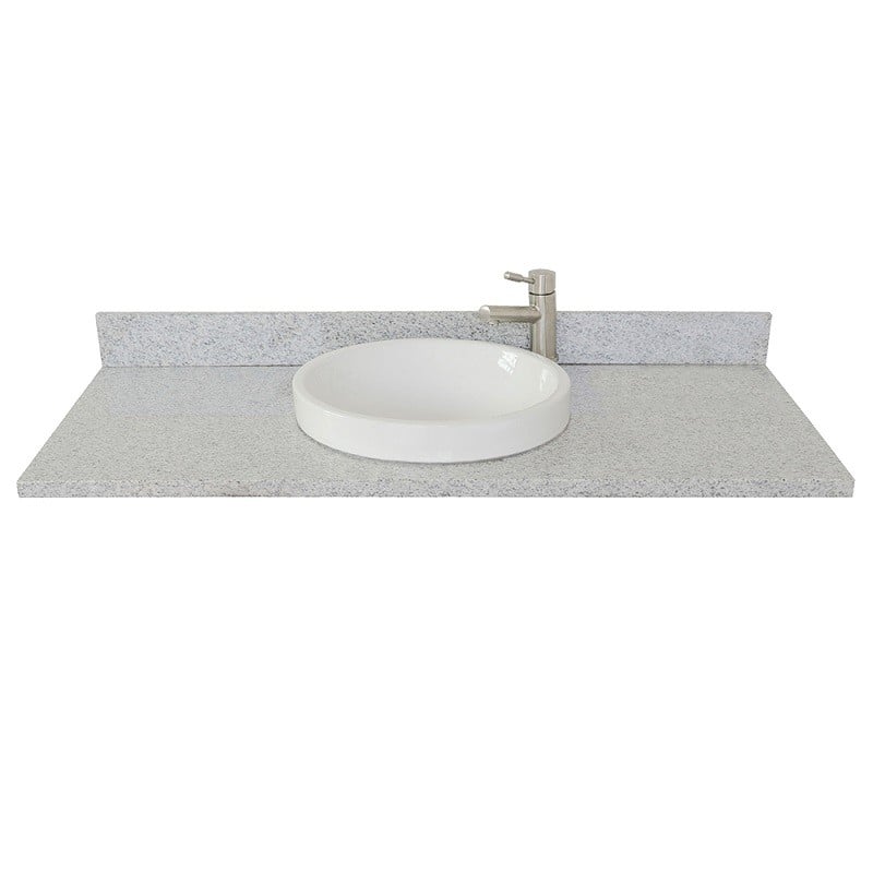 BELLATERRA 430003-49-GYRD 49 INCH GRAY GRANITE COUNTERTOP WITH ROUND SINK