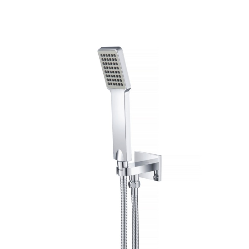 ISENBERG SHS.1025 UNIVERSAL FIXTURES 2 3/8 INCH HAND SHOWER SET WITH WALL ELBOW, HOLDER AND HOSE